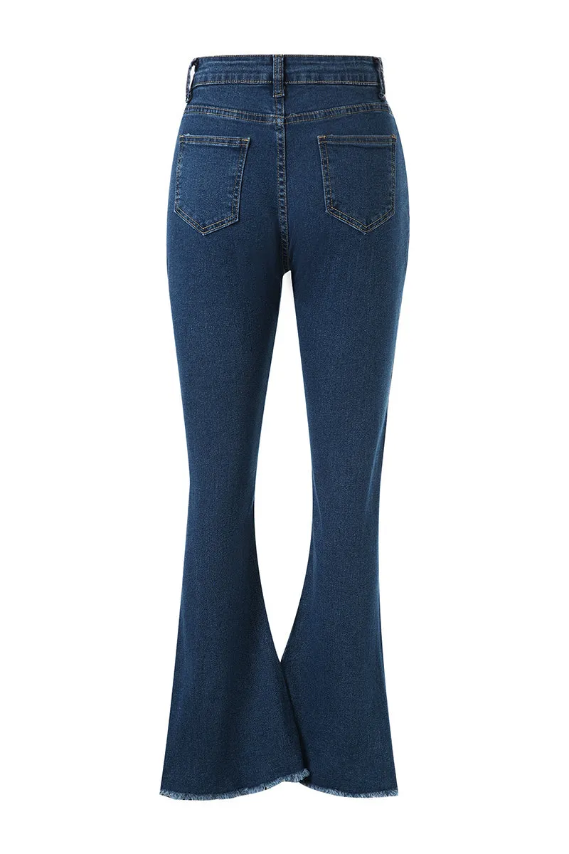 HWT1235 Retro Flare Jeans Pant