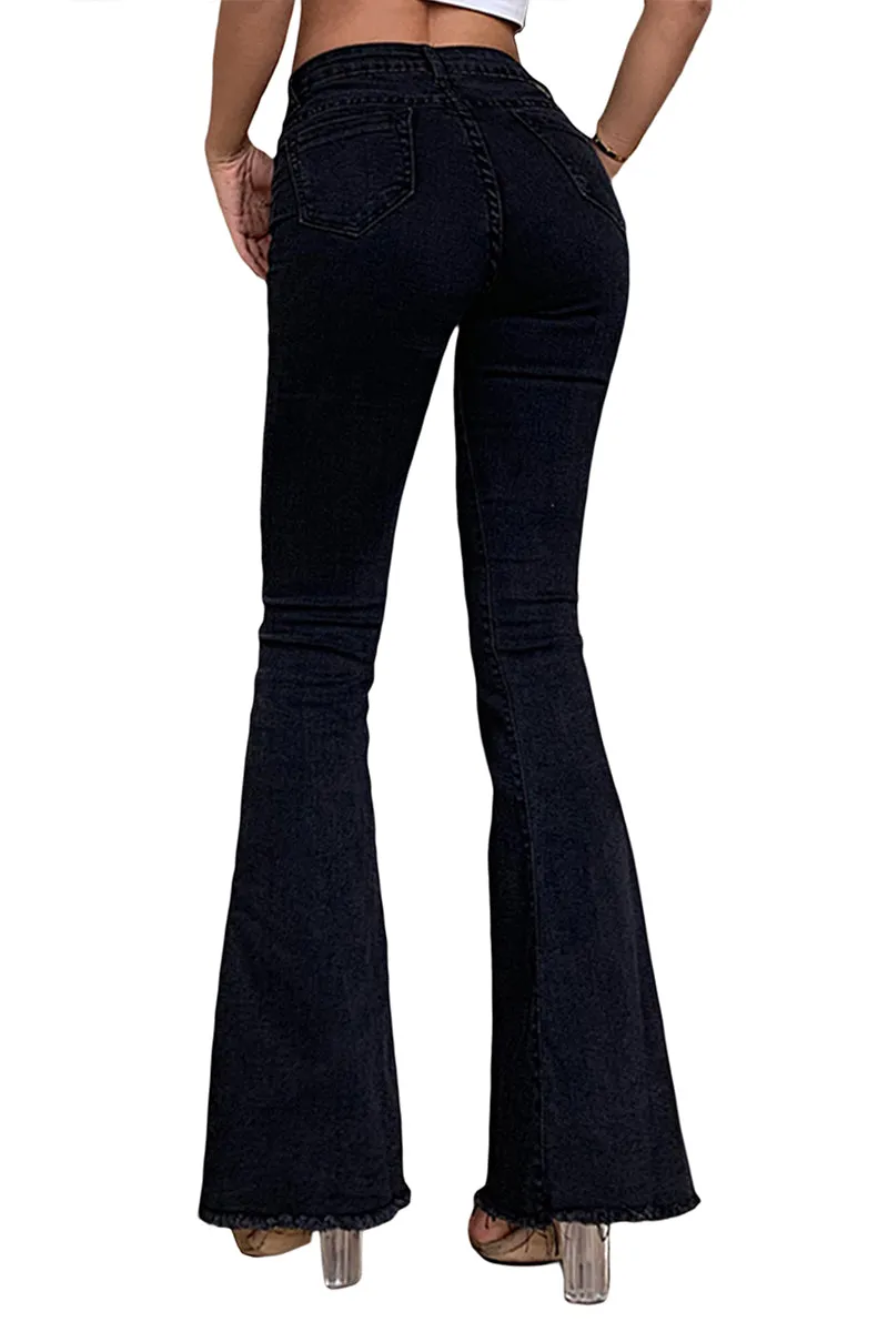 HWT1235 Retro Flare Jeans Pant
