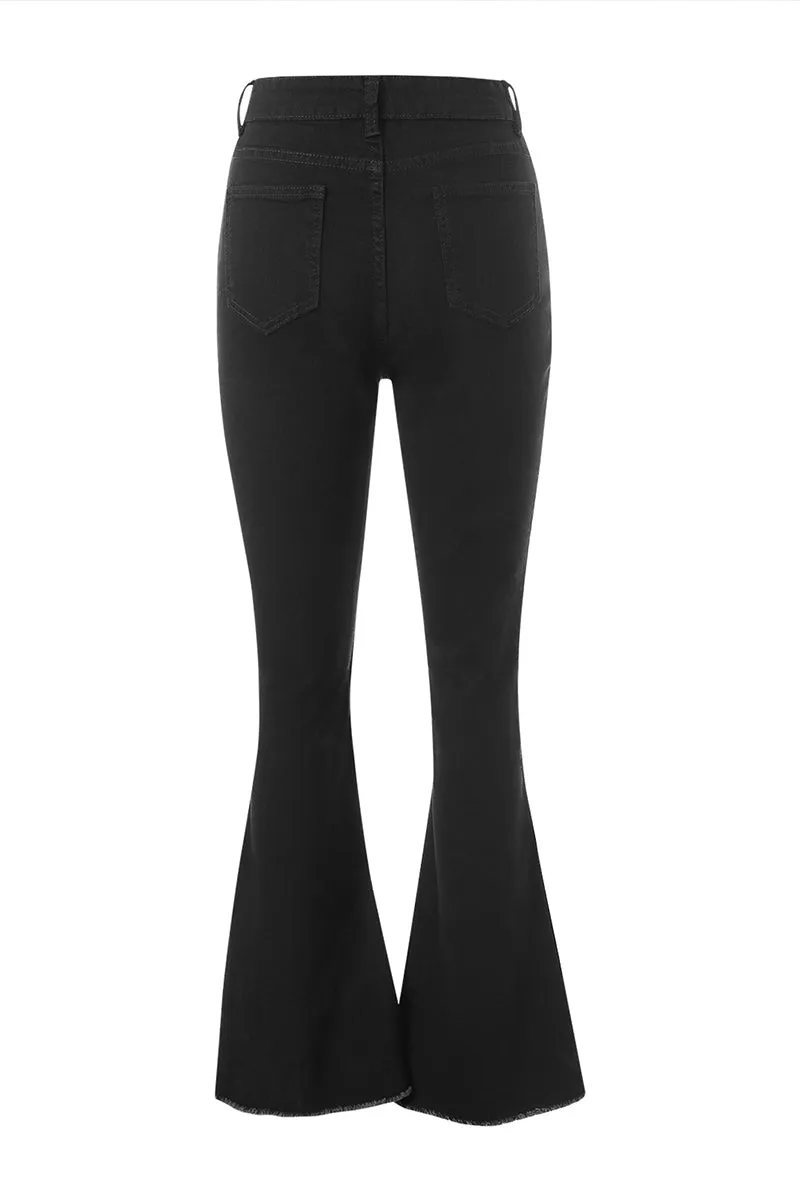 HWT1235 Retro Flare Jeans Pant