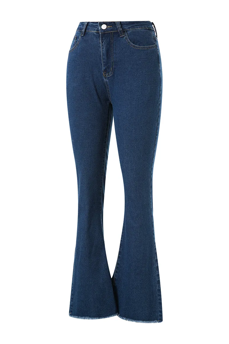 HWT1235 Retro Flare Jeans Pant