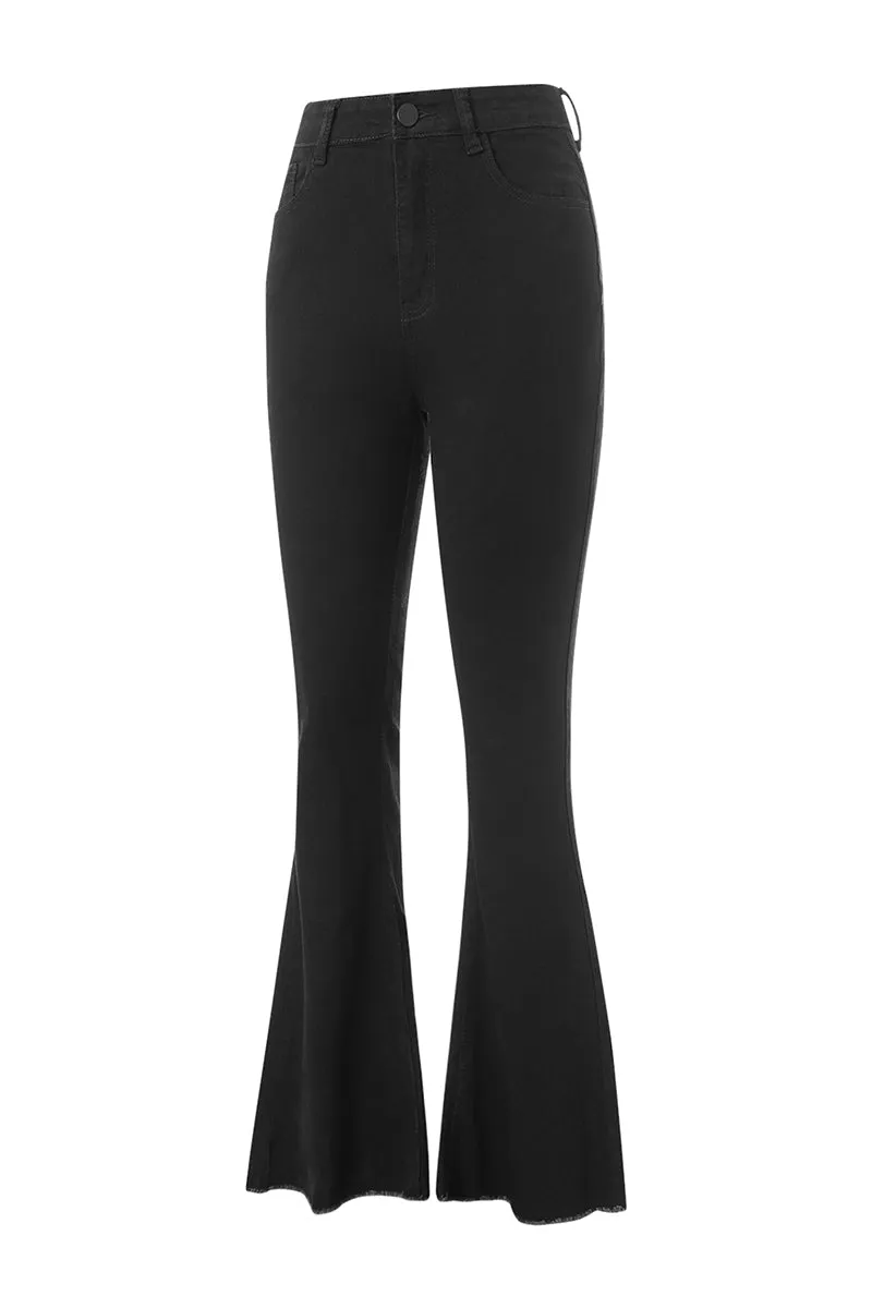 HWT1235 Retro Flare Jeans Pant