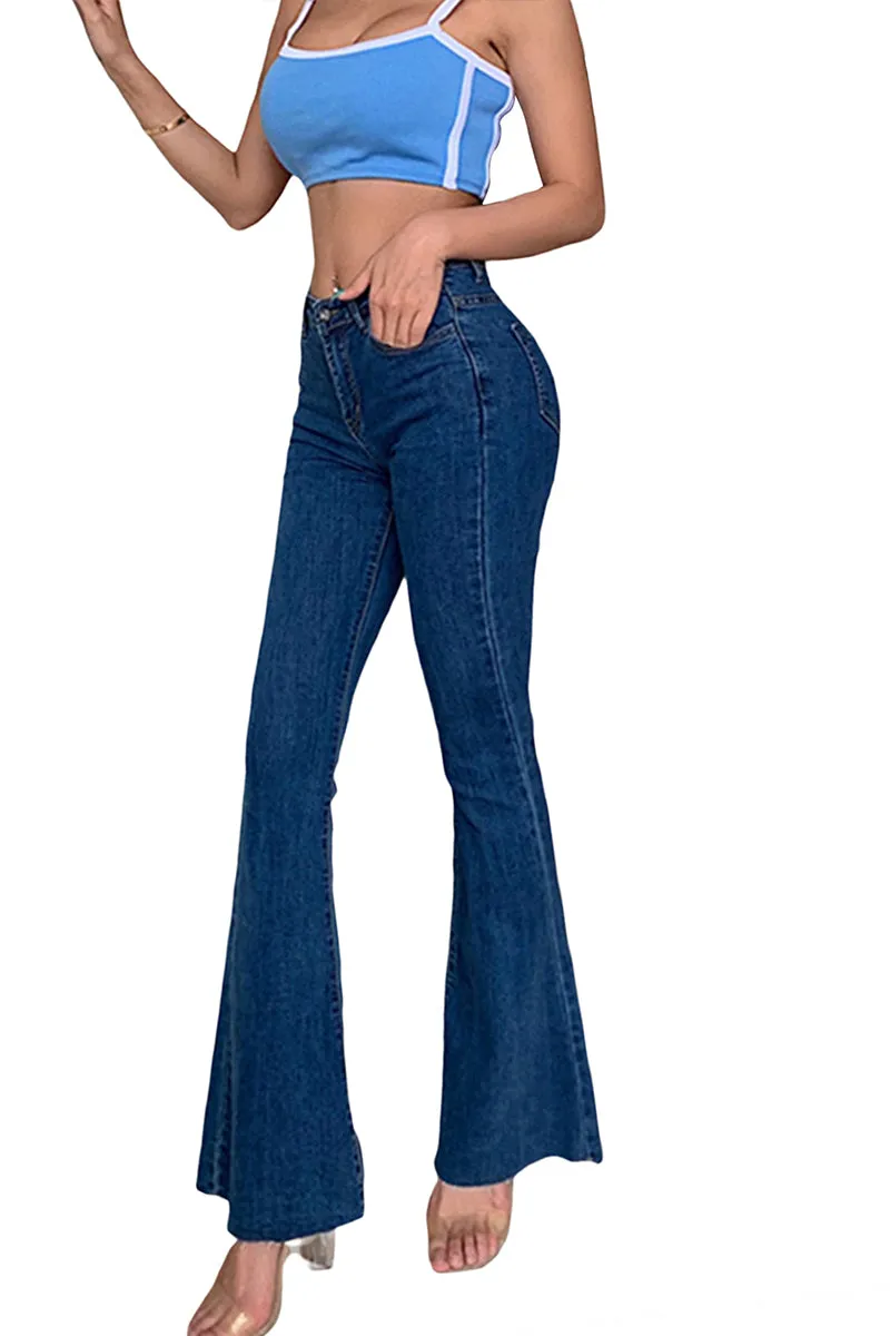 HWT1235 Retro Flare Jeans Pant