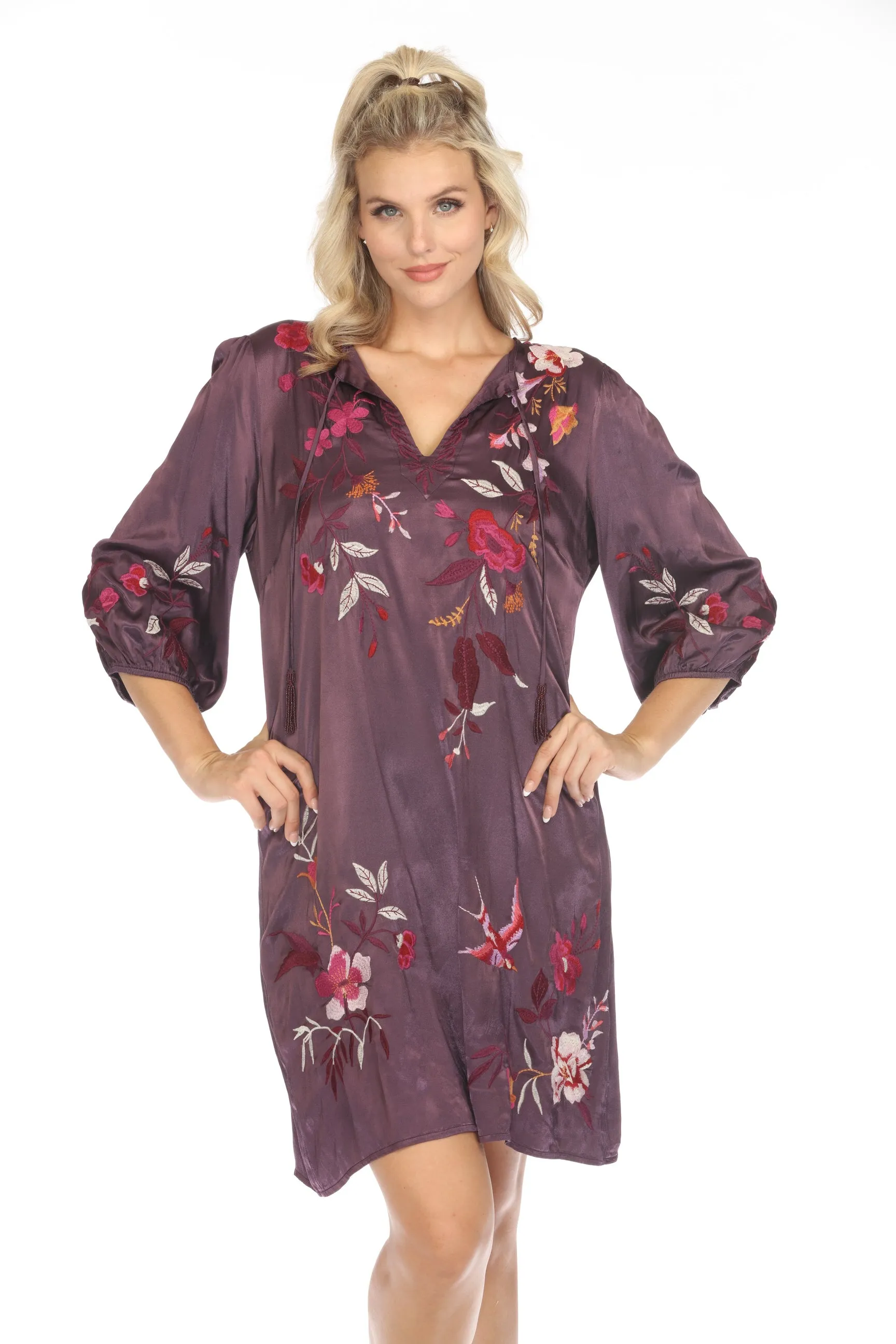 Johnny Was Workshop Mirabel Relaxed Dress W32123 Boho Chic Petites