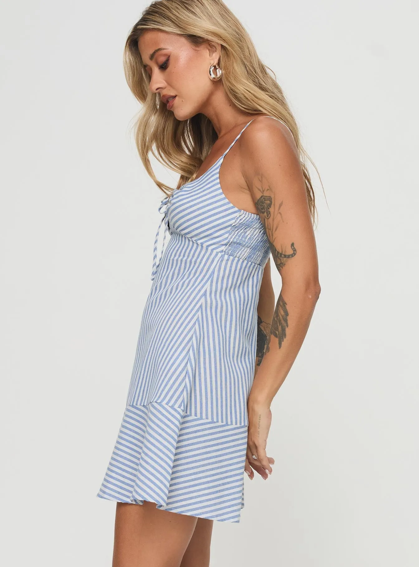 Kearns Mini Dress Blue Stripe