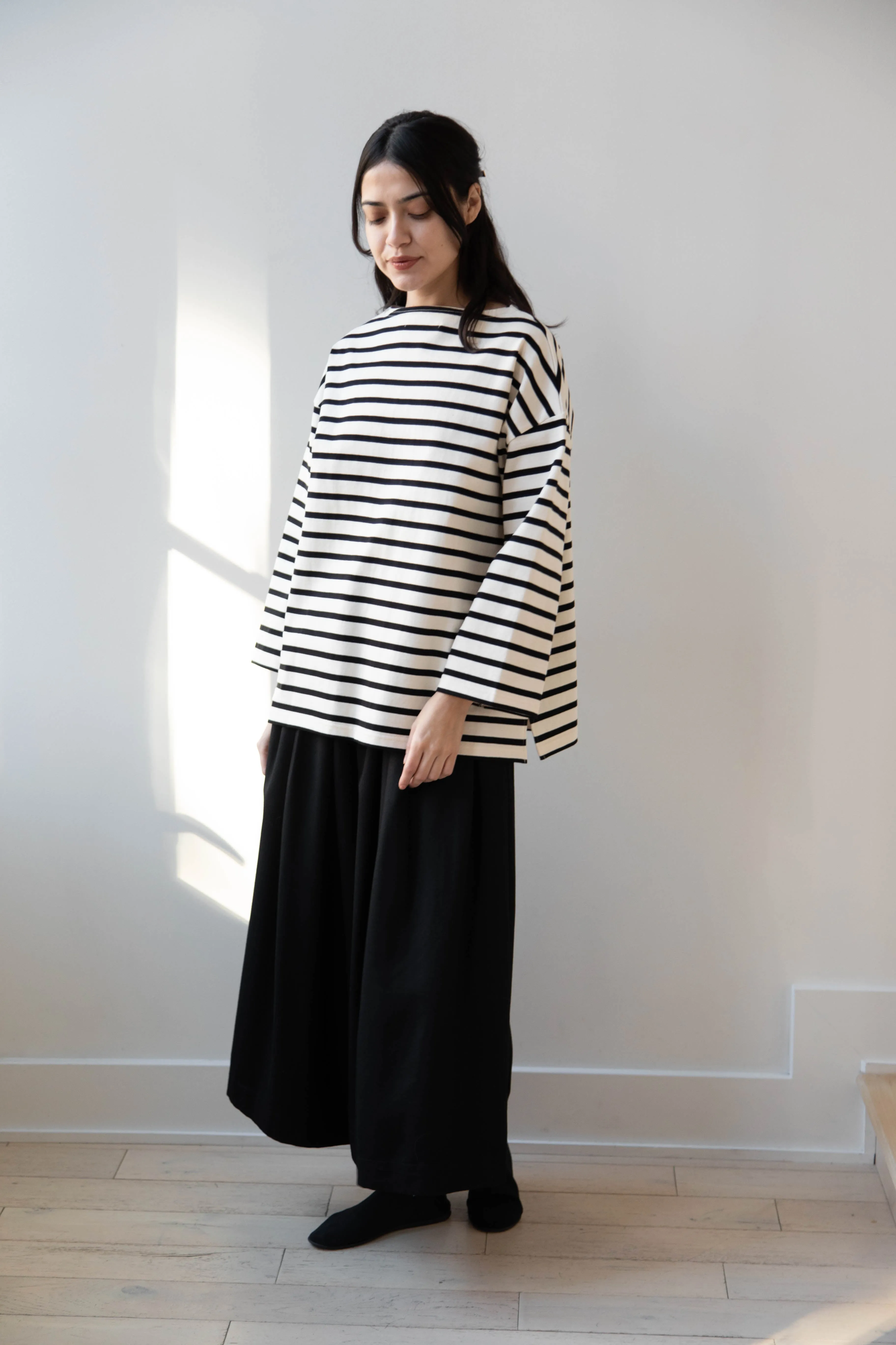 Laboratory | Derabe Striped Pullover in Black