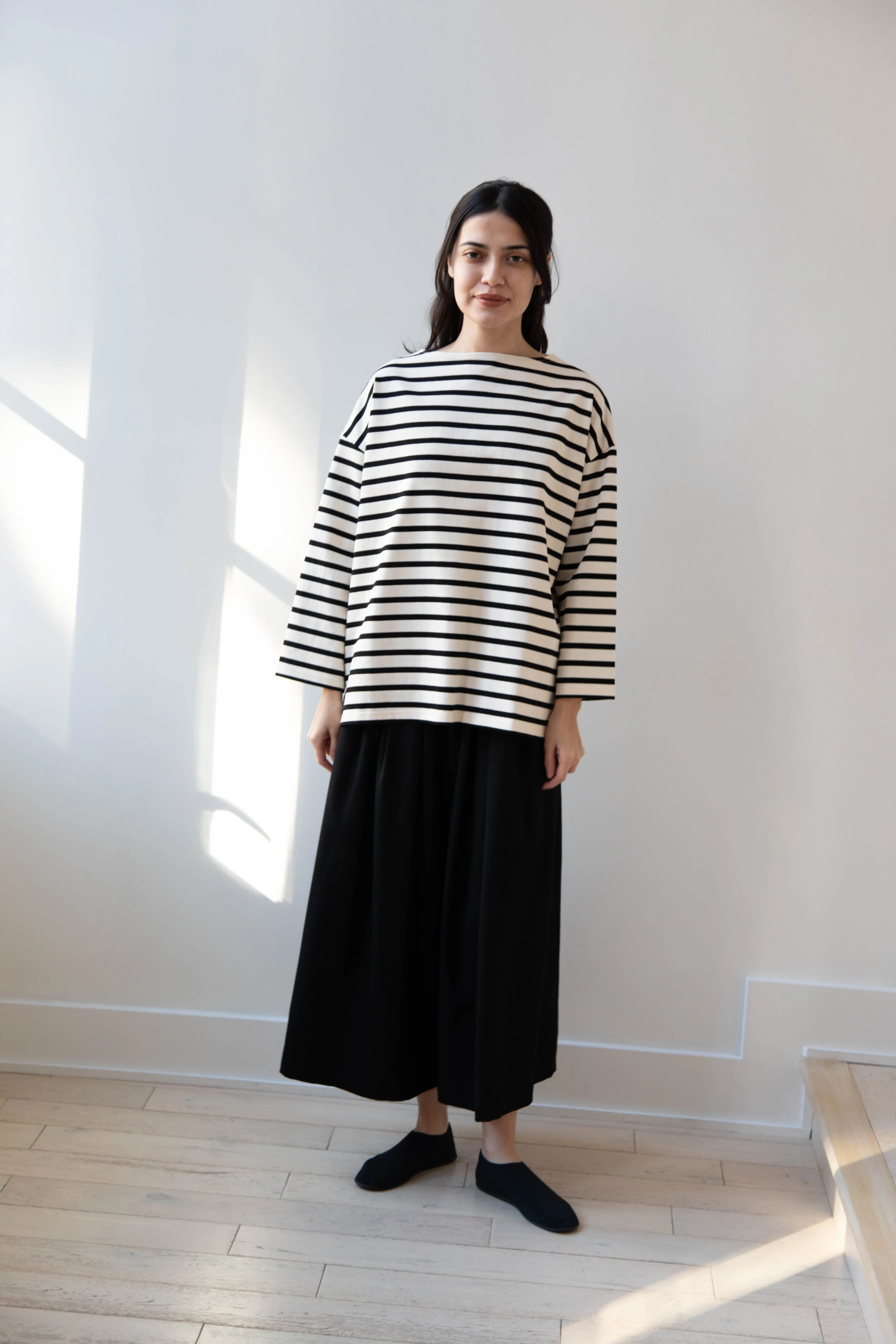 Laboratory | Derabe Striped Pullover in Black
