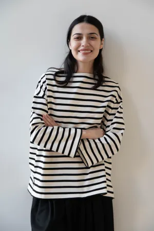 Laboratory | Derabe Striped Pullover in Black