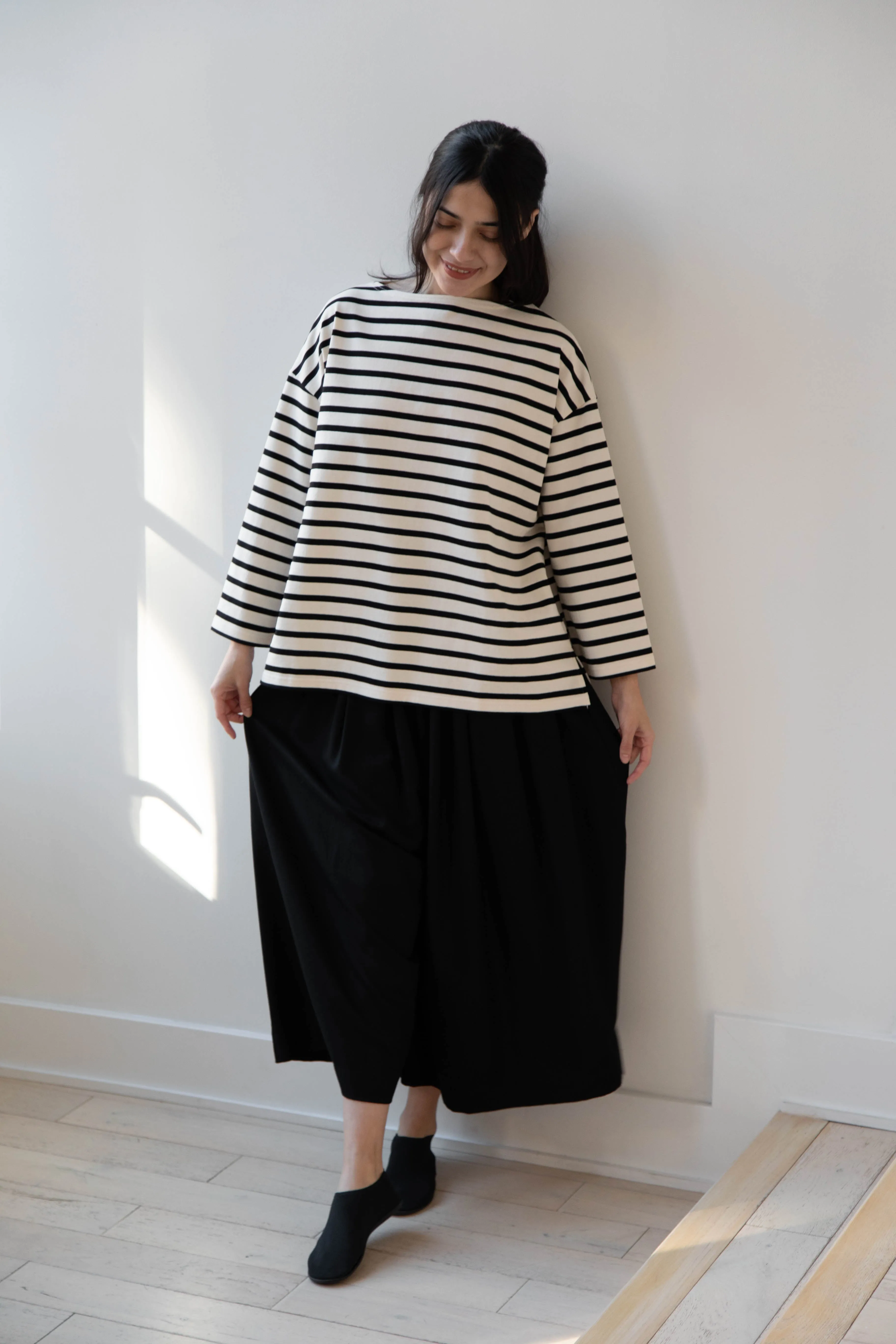 Laboratory | Derabe Striped Pullover in Black