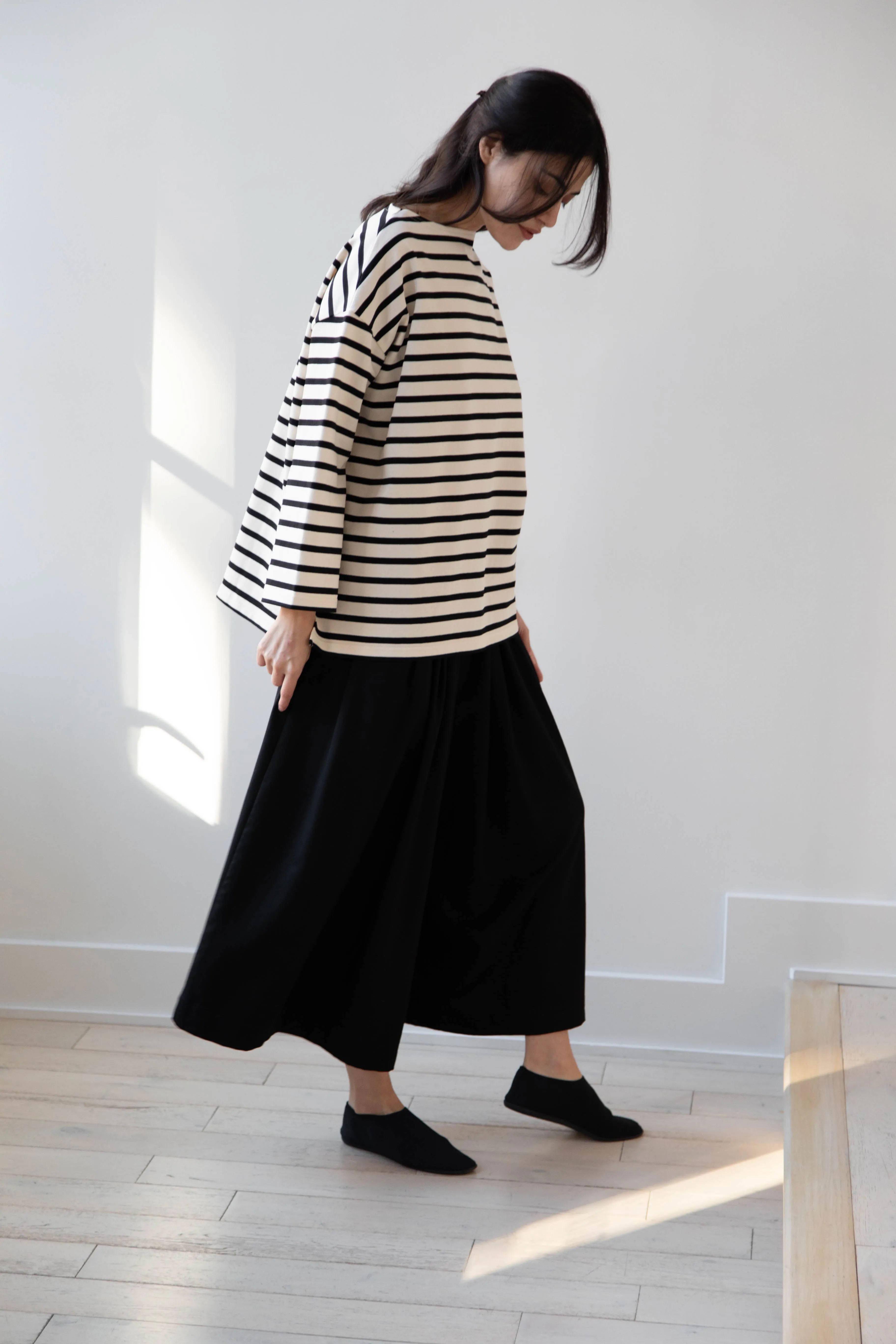 Laboratory | Derabe Striped Pullover in Black