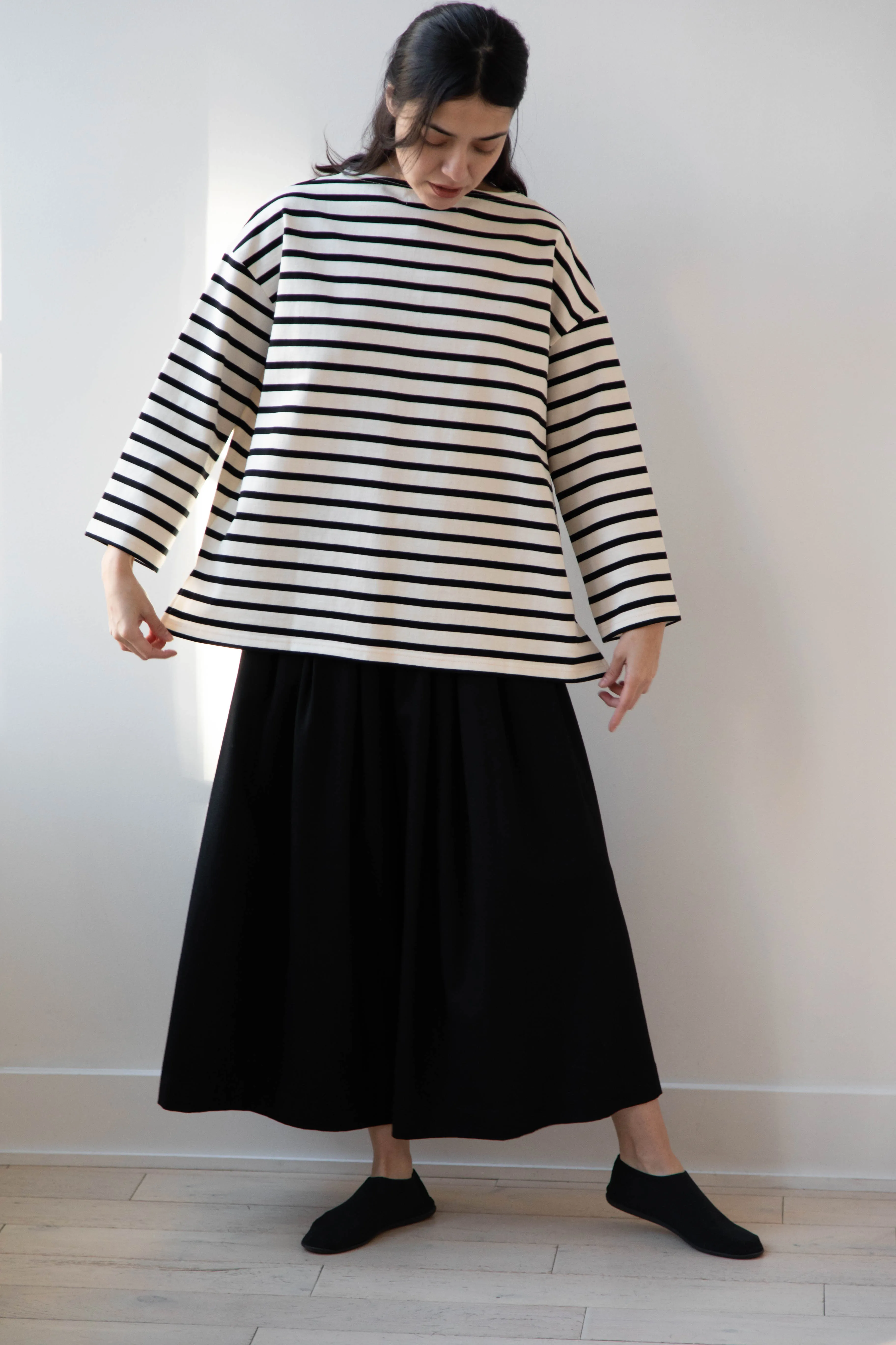 Laboratory | Derabe Striped Pullover in Black