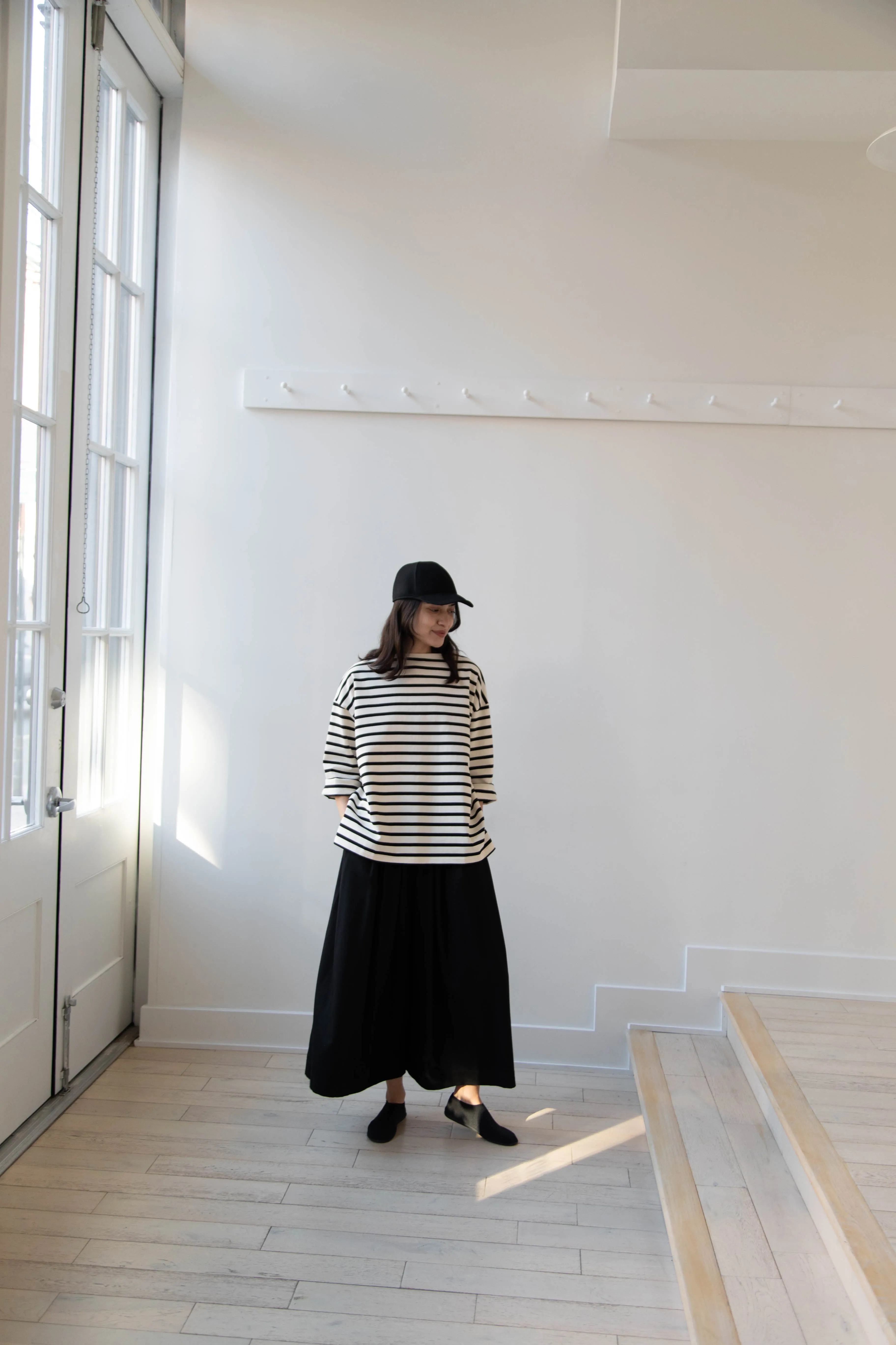 Laboratory | Derabe Striped Pullover in Black