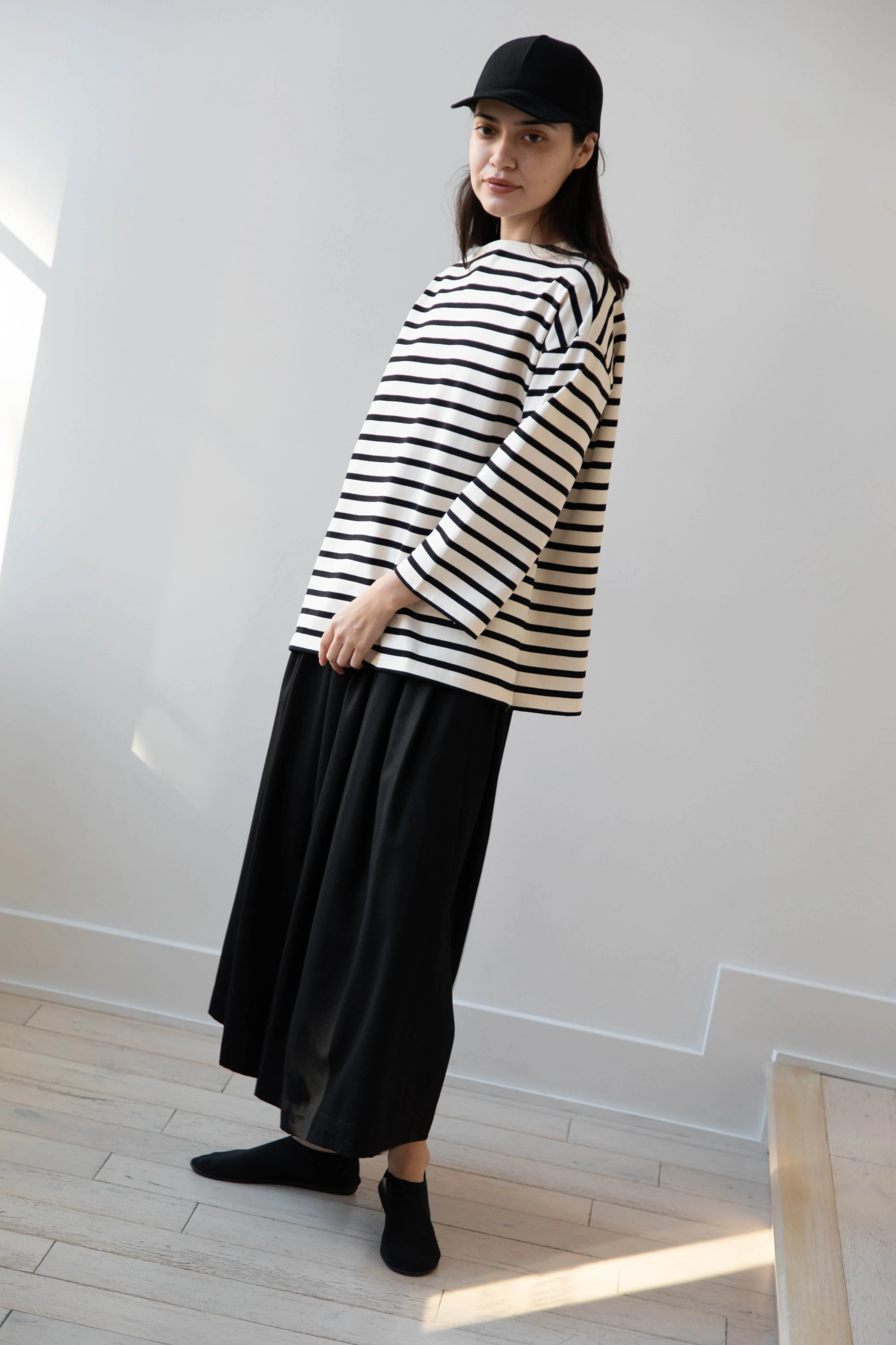 Laboratory | Derabe Striped Pullover in Black