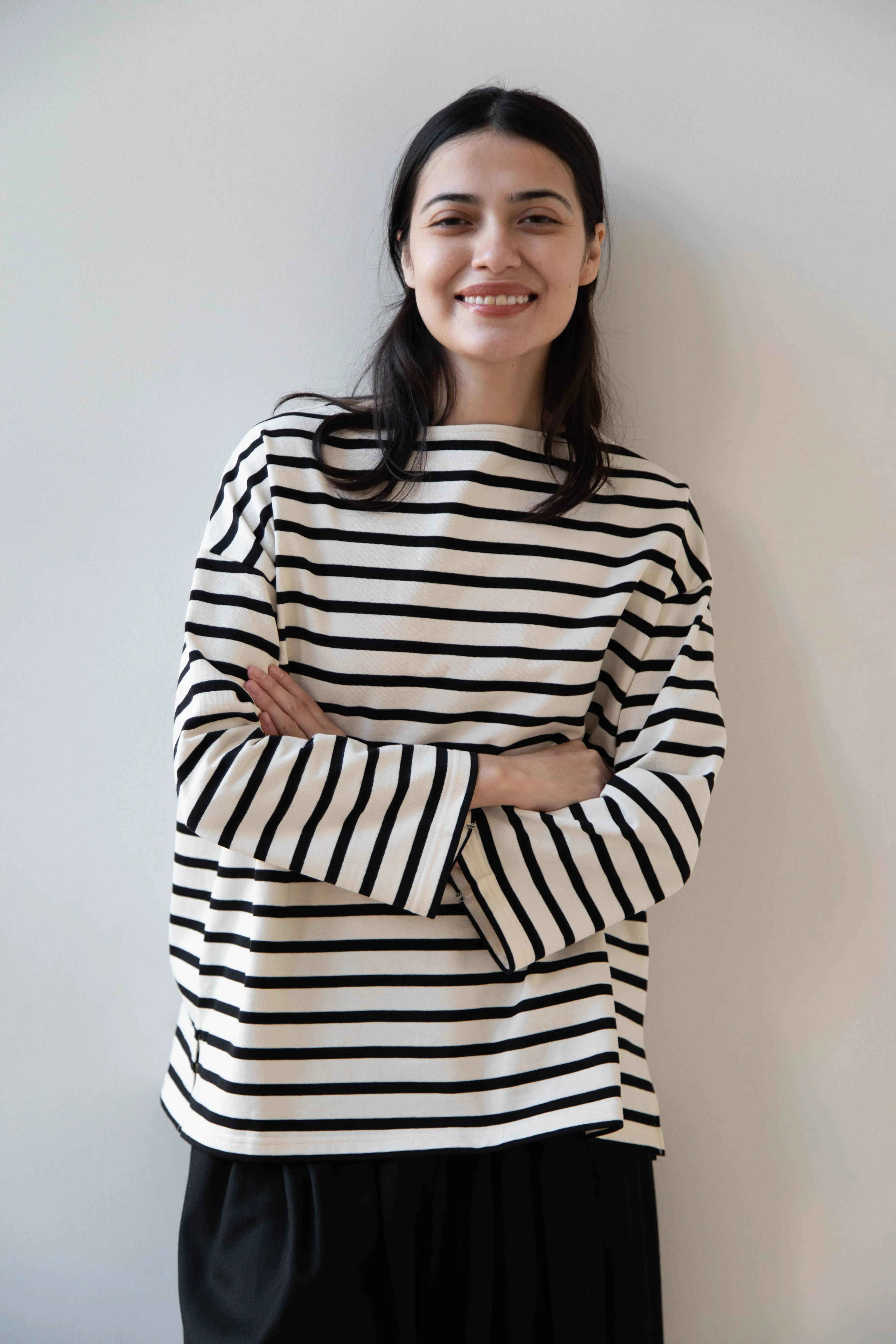 Laboratory | Derabe Striped Pullover in Black