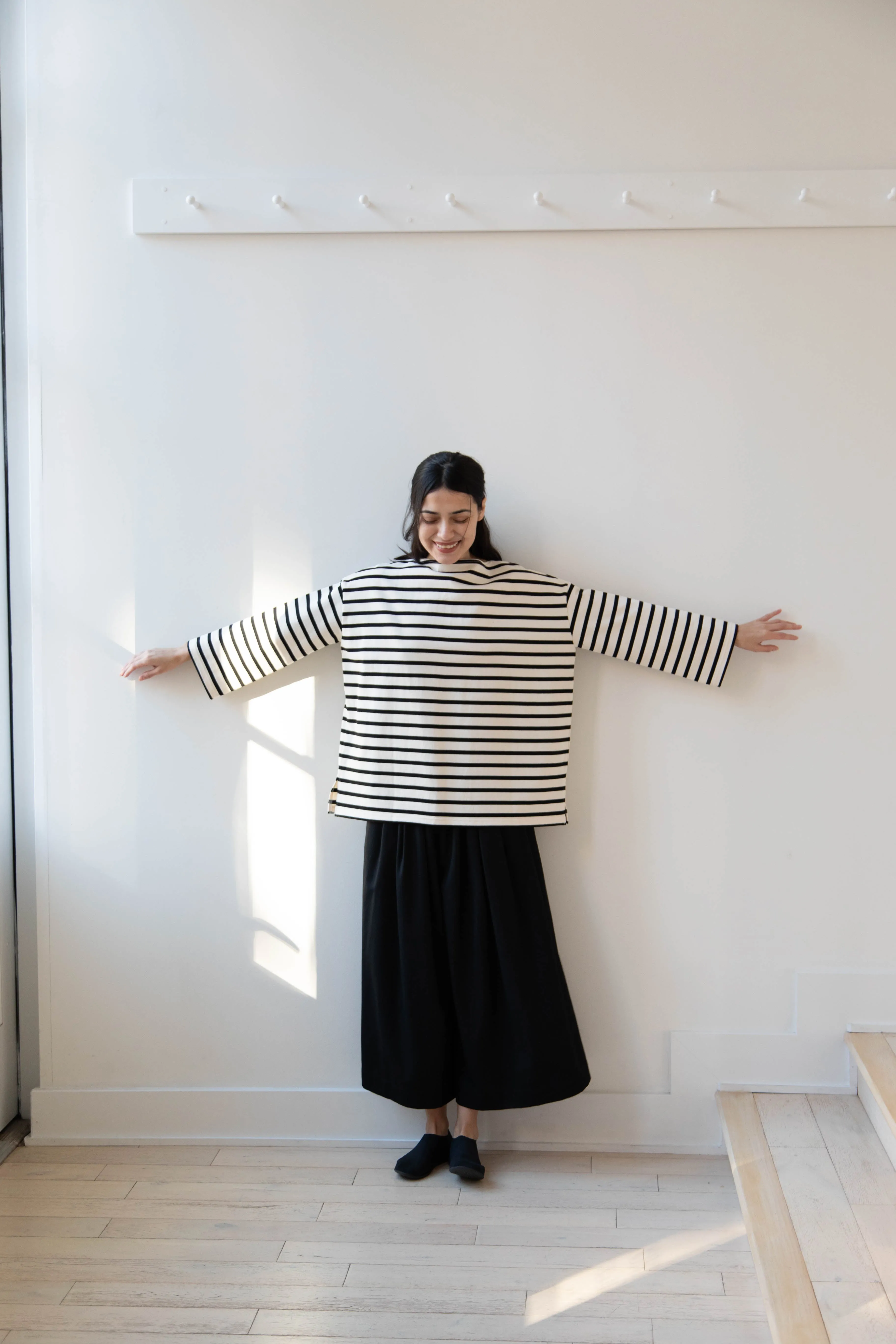 Laboratory | Derabe Striped Pullover in Black