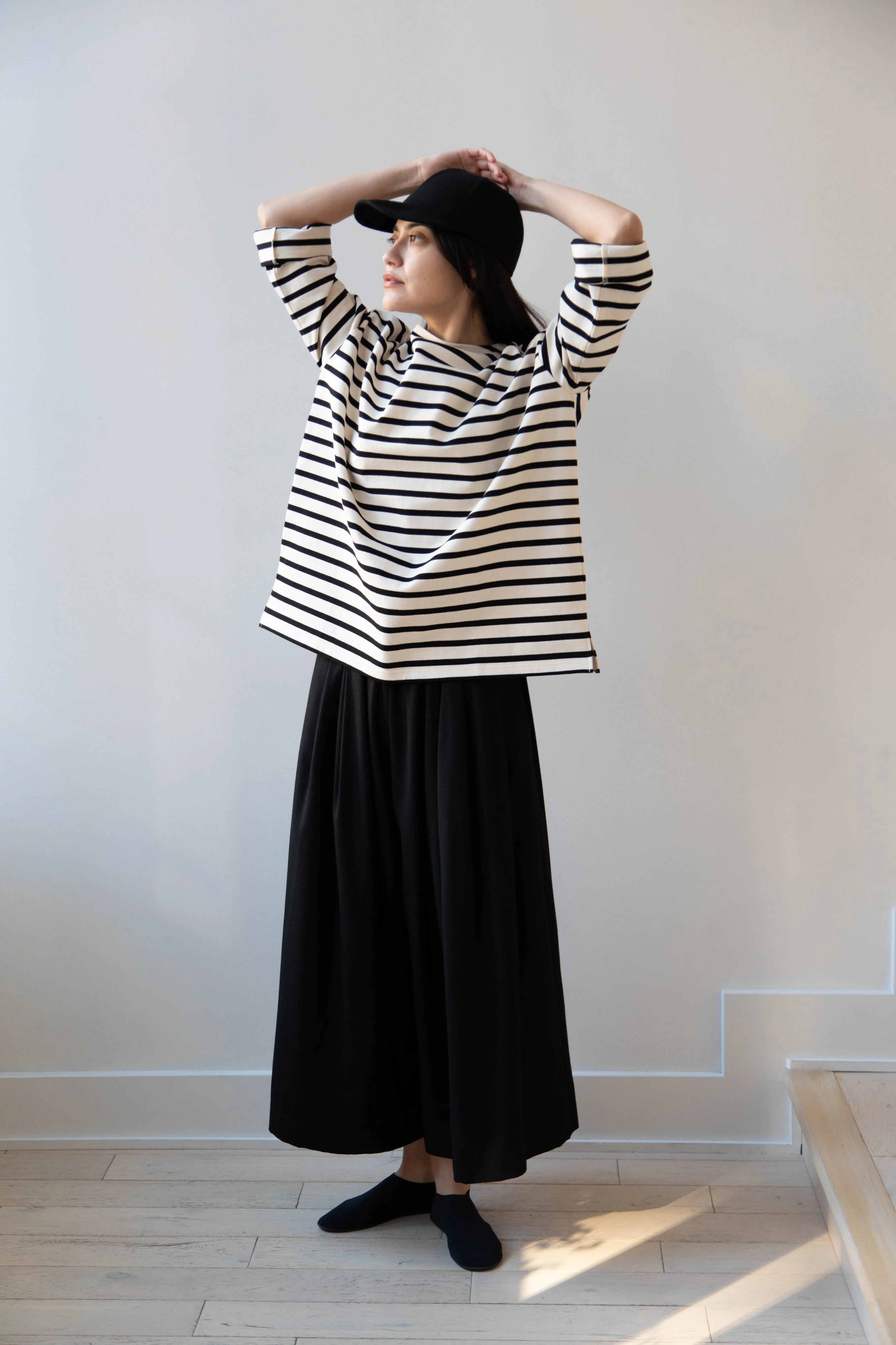 Laboratory | Derabe Striped Pullover in Black