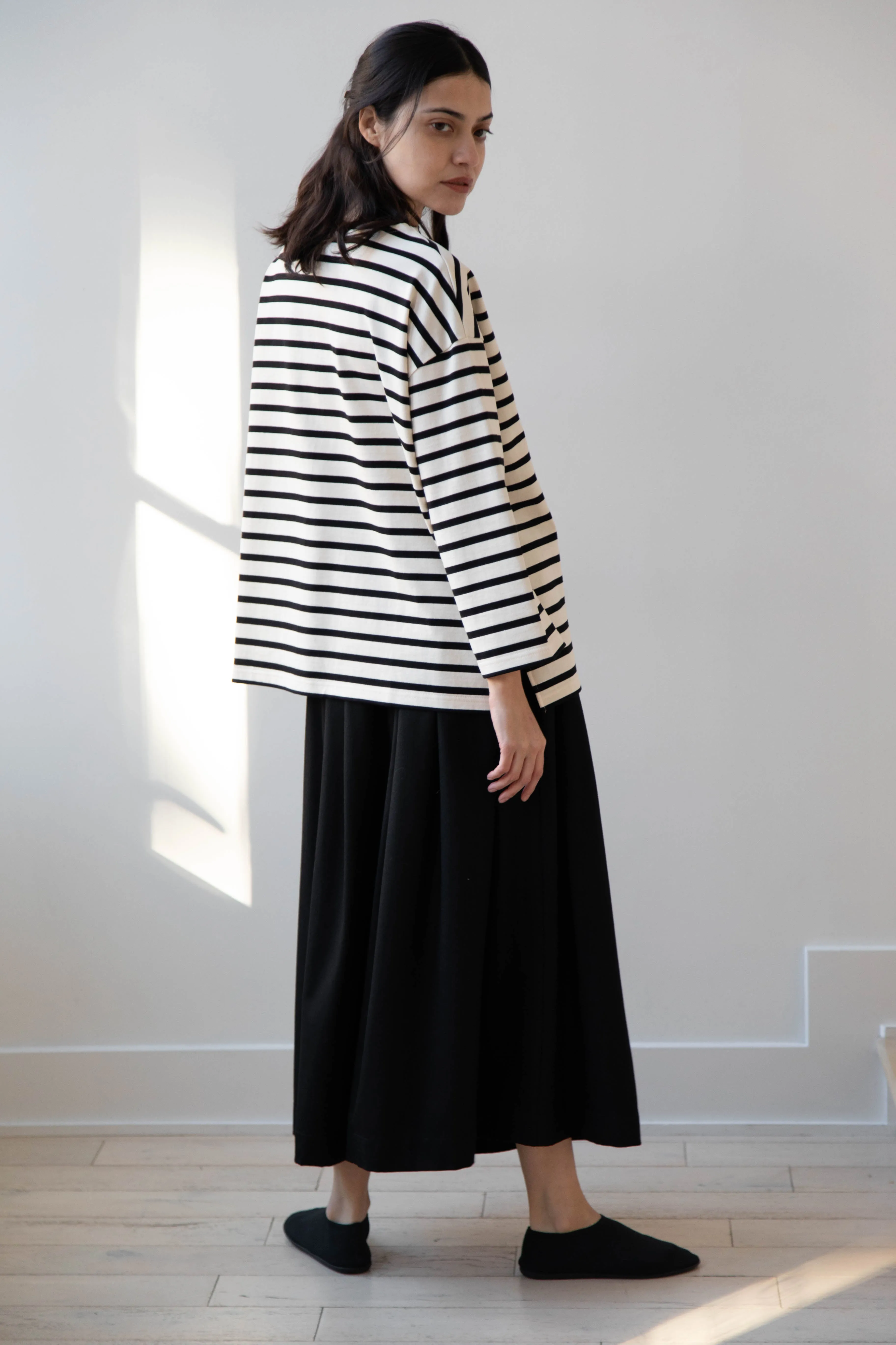 Laboratory | Derabe Striped Pullover in Black