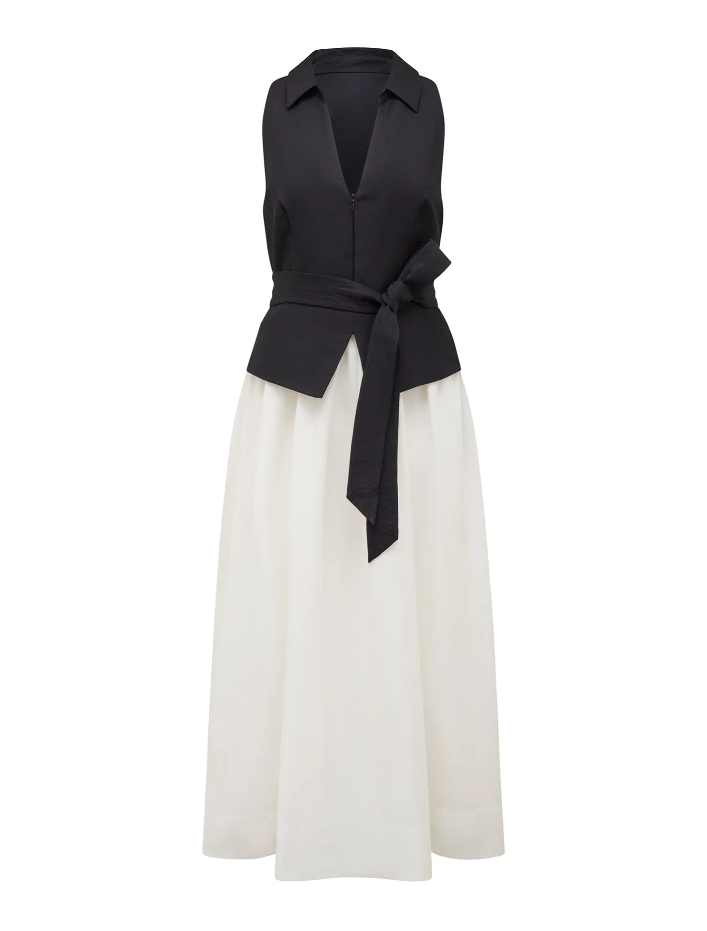 Liana 2 in 1 Collared Midi Dress