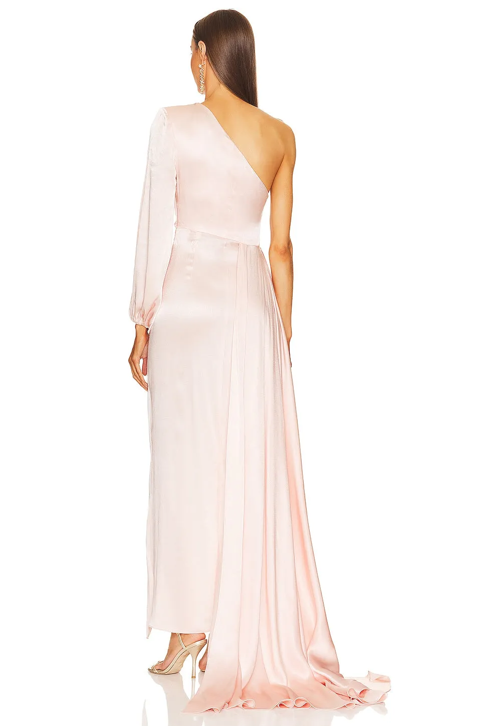 Michael Costello x REVOLVE Heather Gown Dress in Soft Rose