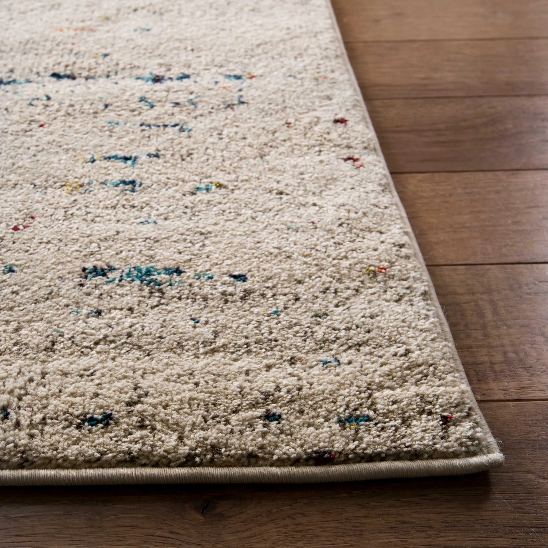 Monaco Washed Ivory/Blue Area Rug