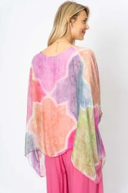 Mosaic Printed Silk Blouse