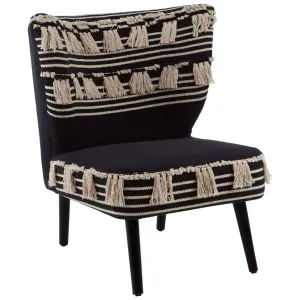 Natural Cefena Black Moroccan Chair