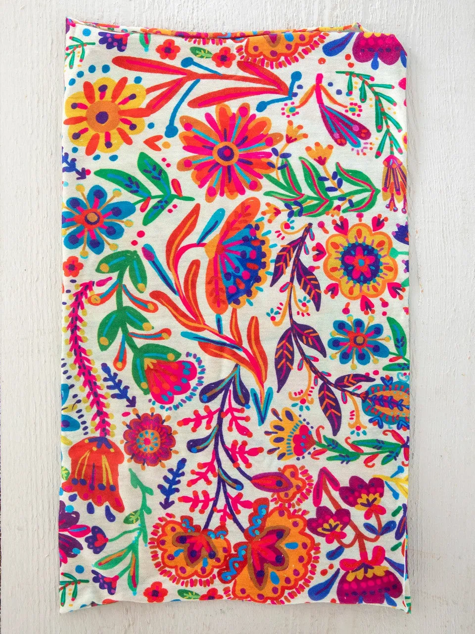 Natural Life Boho Bandeau Headband - Rainbow Cream Floral