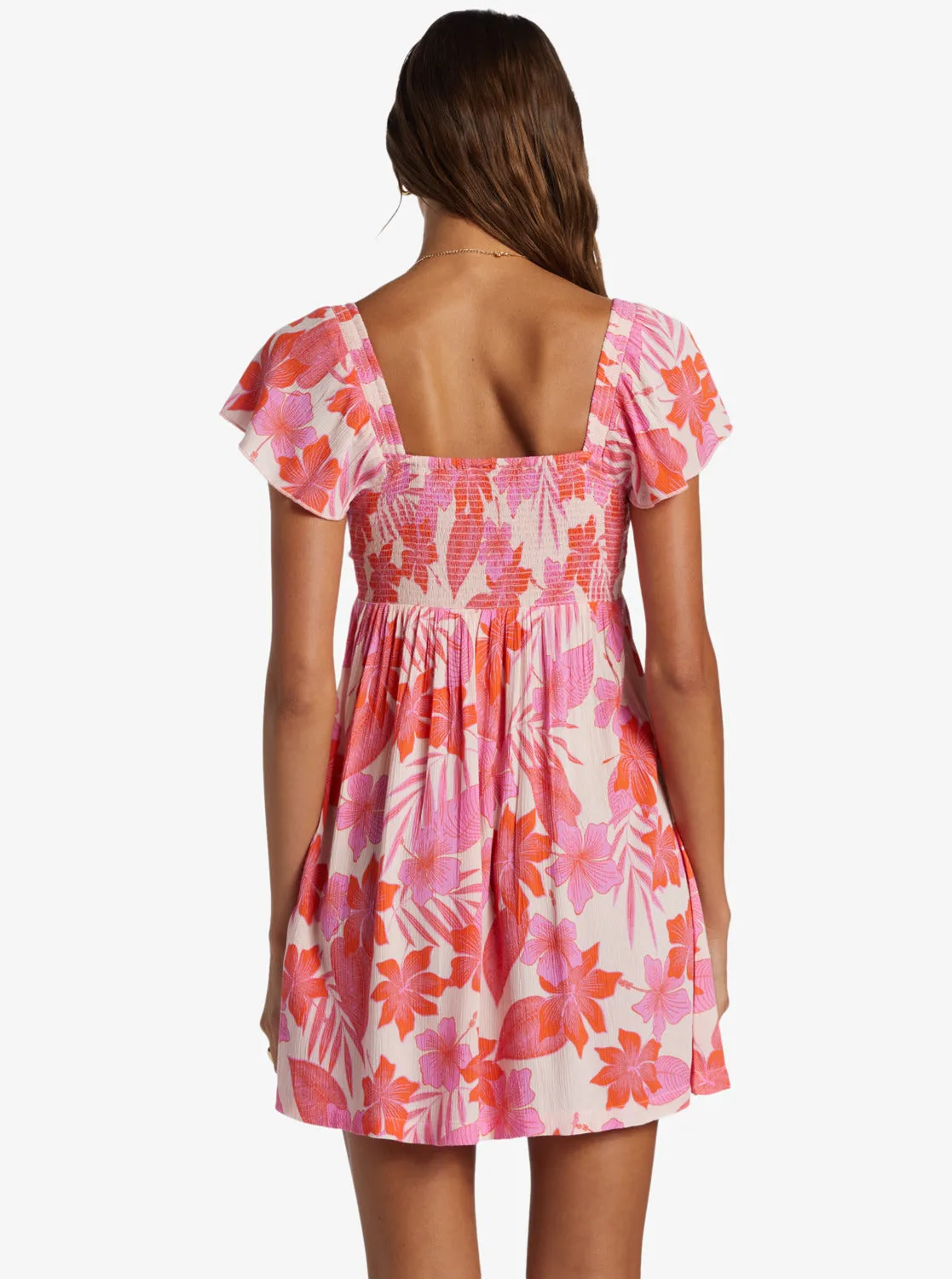 Oceanview Mini Dress - Pale Dogwood Lhibiscus