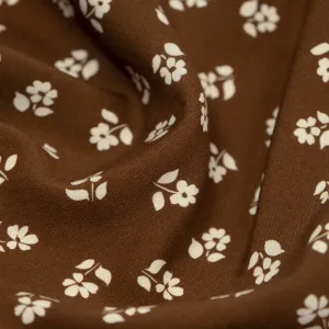 Perfect Posy Printed Viscose Challis - Nutshell