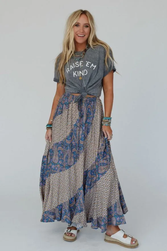 Raise Em Kind Graphic Tee - Gray