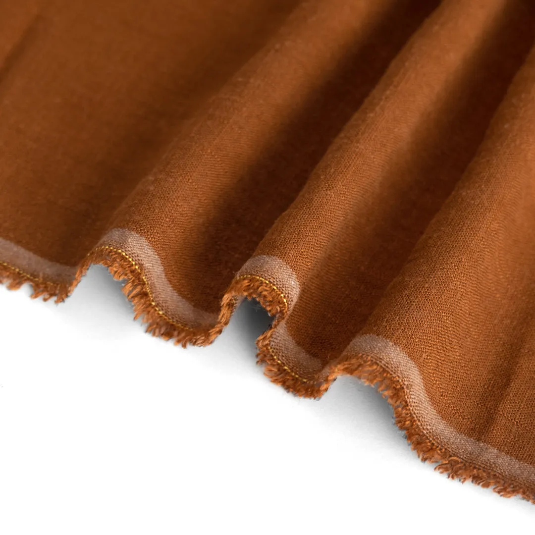 Remnant - 1.1m - Viscose Linen Noil - Cinnamon