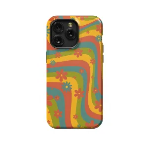 Retro Aesthetic Hippie Flowers Colorful Groovy Vibe Phone Case iPhone Samsung Cover Pixel 649