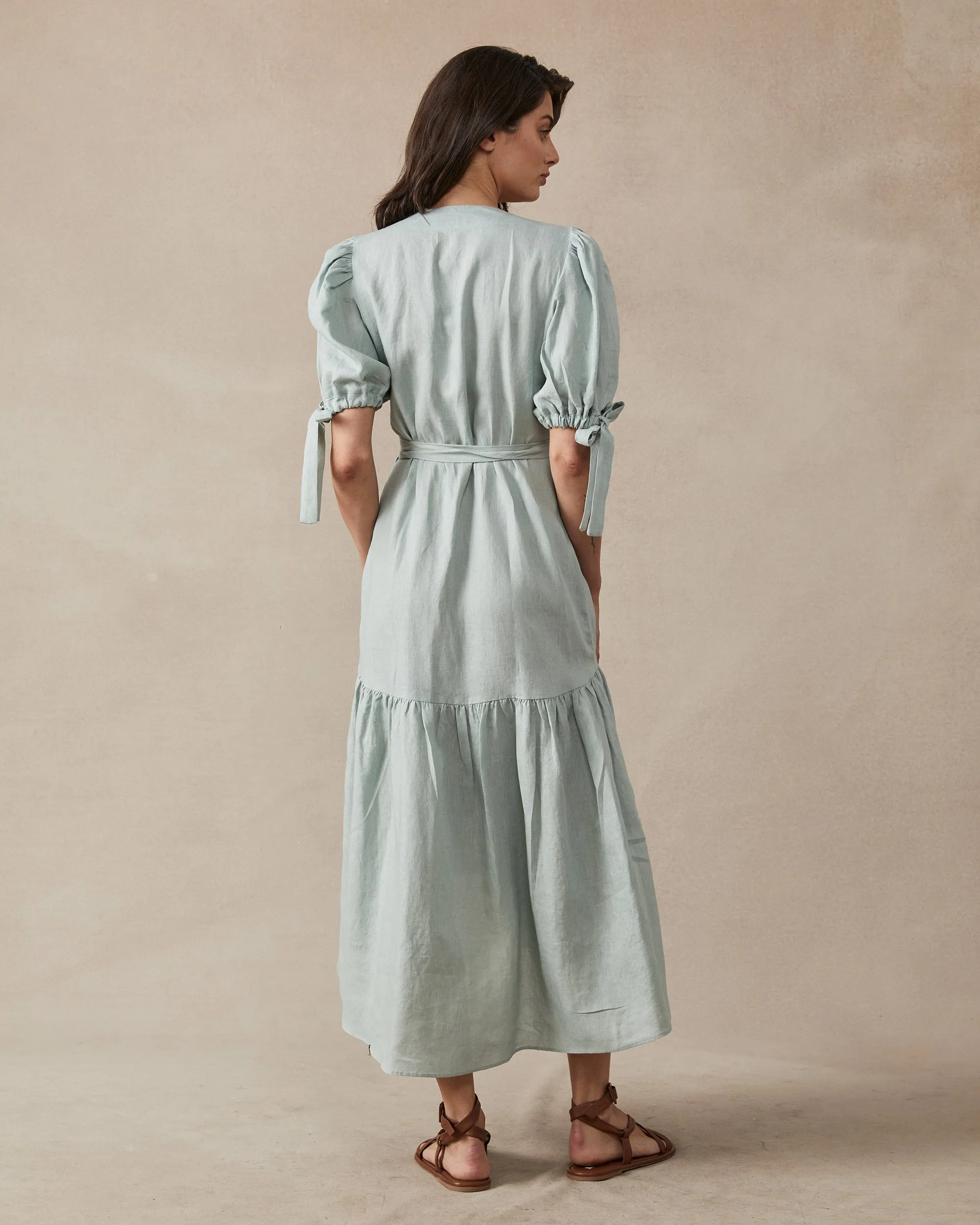 Stevie Wrap Dress Sage