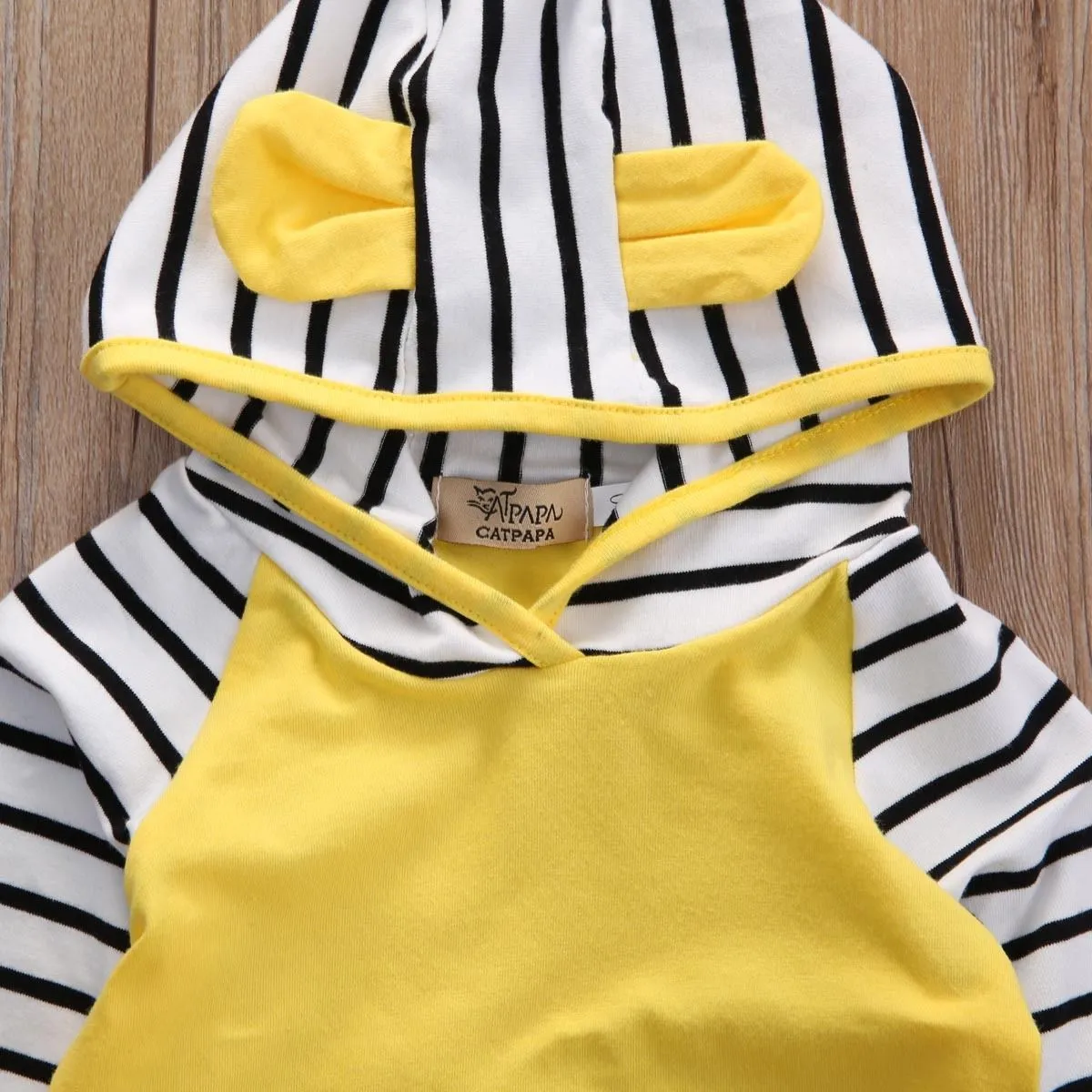 Striped Ears Tracksuit Set