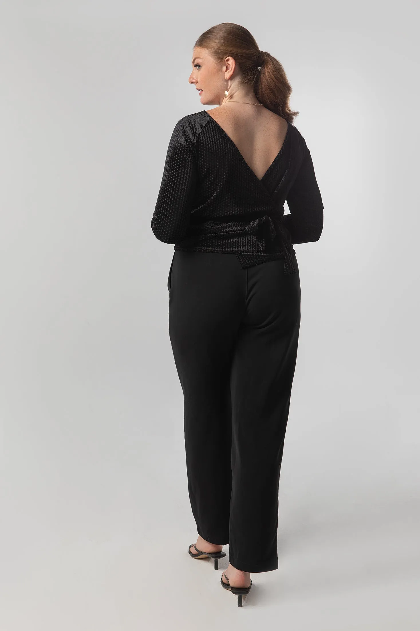 The Crossover Wrap: Classic - Velour - Black Velvet