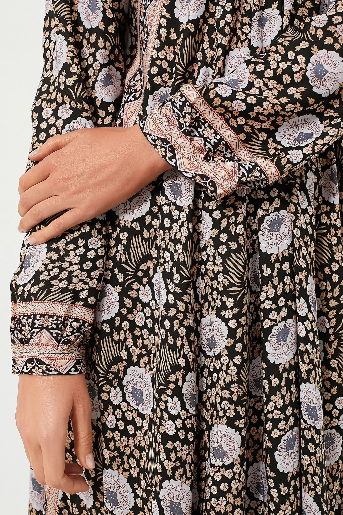 Vintage Flowers Sepia Fiore Maxi