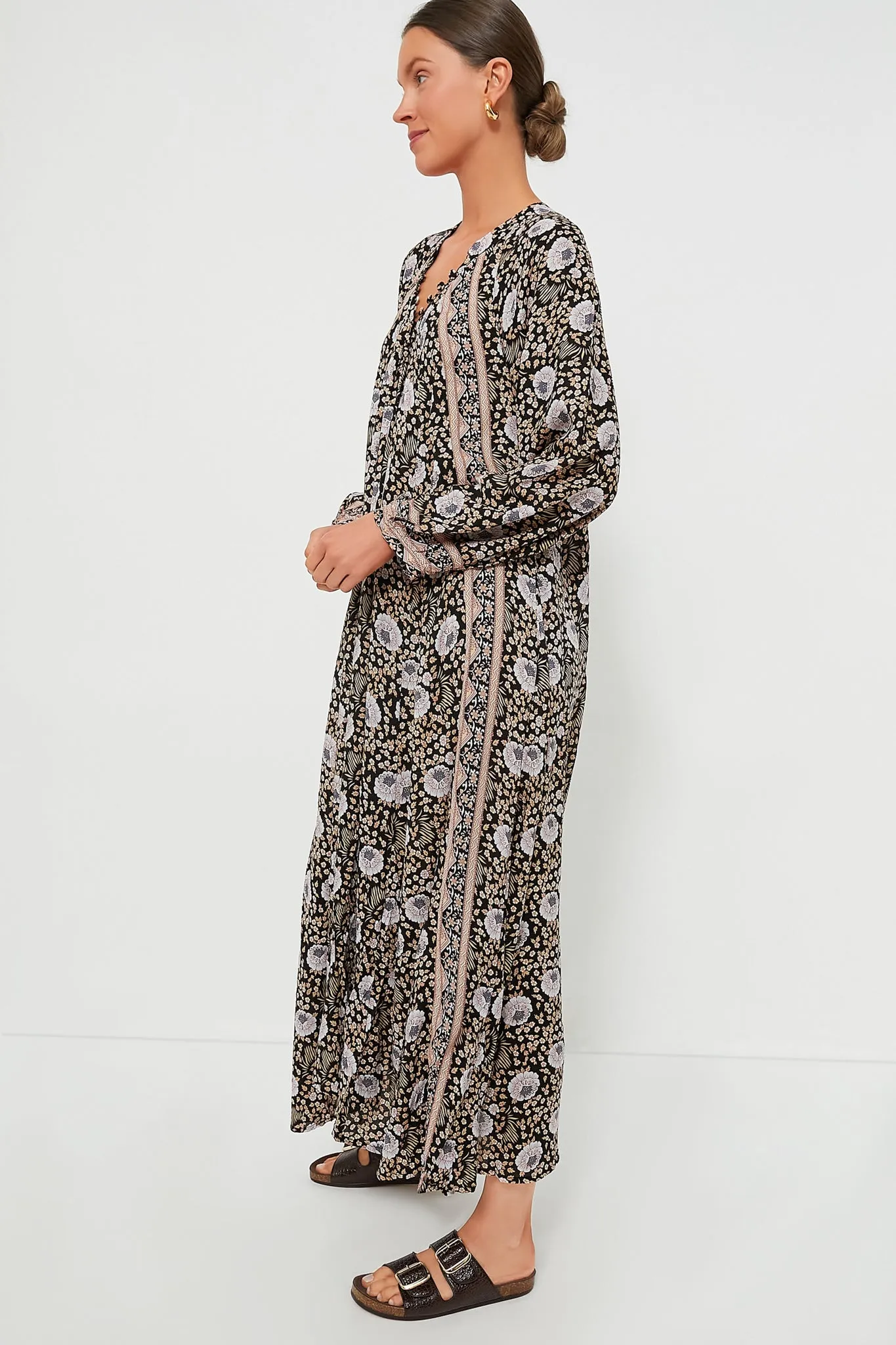 Vintage Flowers Sepia Fiore Maxi