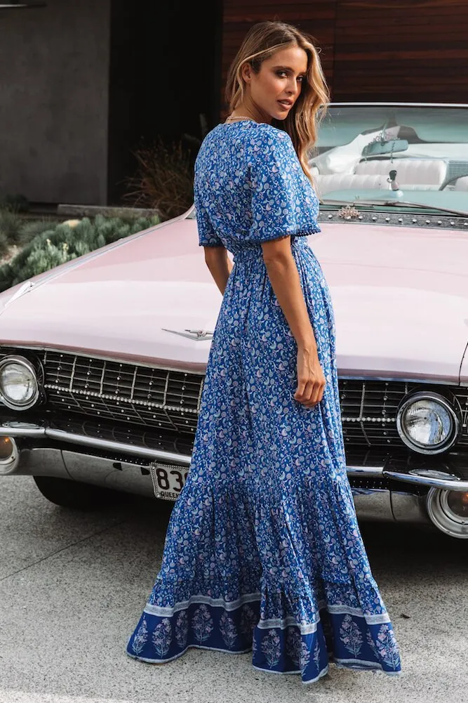 Vintage Ruffle Hem Summer Dress