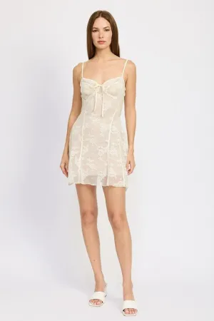 White Lace Mini Dress
