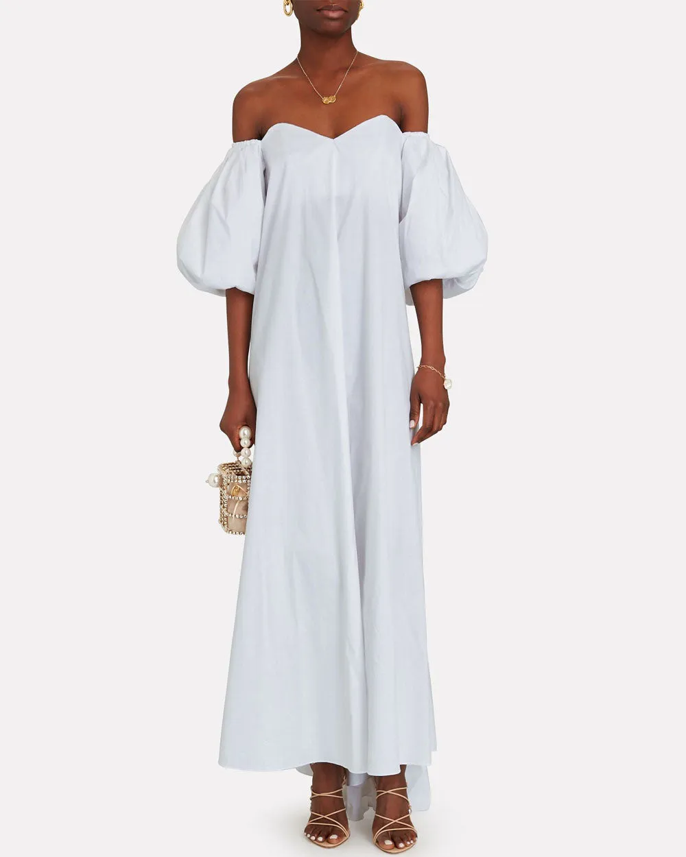 White Palmer Maxi Dress