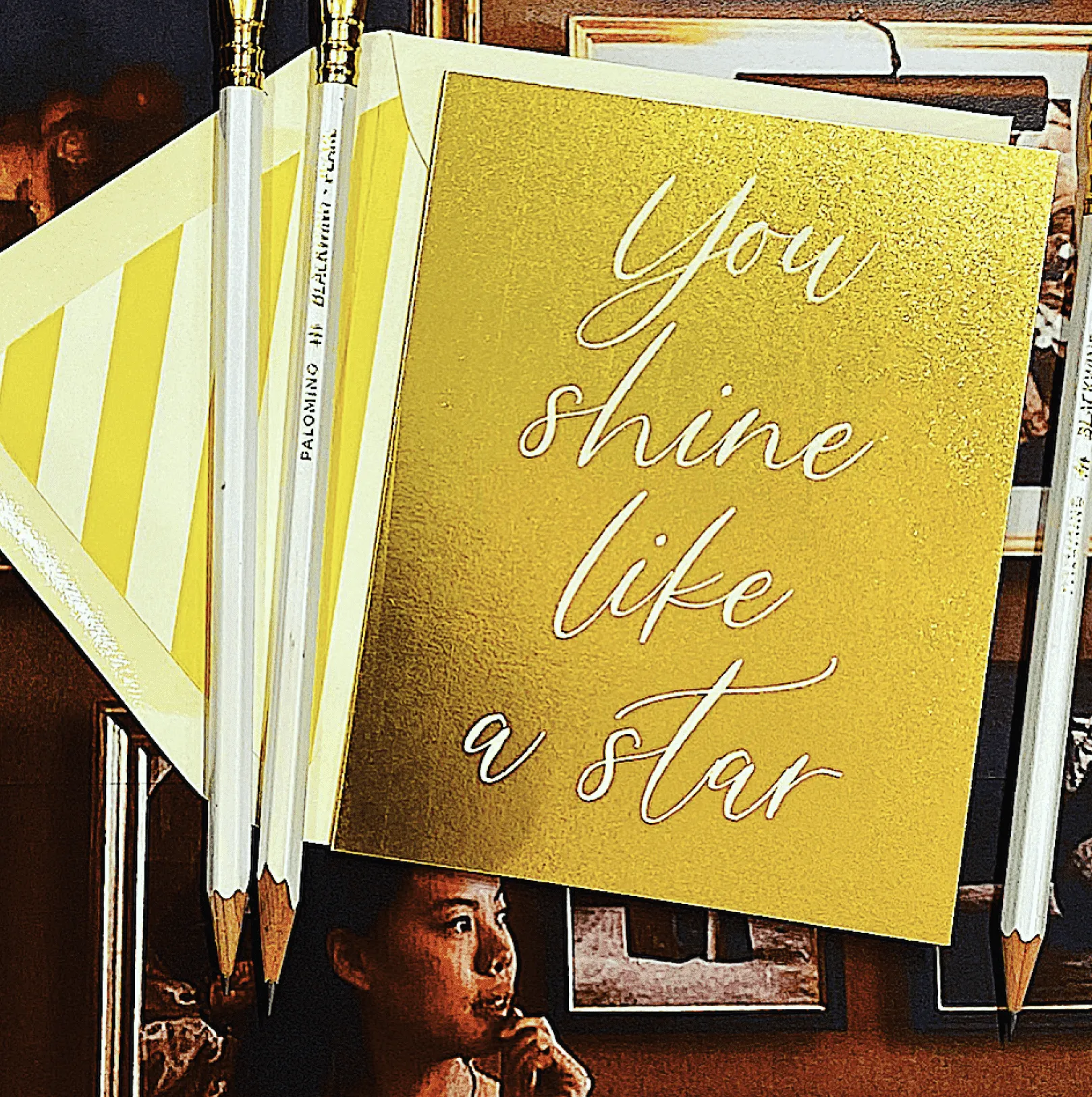 You Shine Like A Star Greeting Card, Single Folded Card or Boxed Set of 8